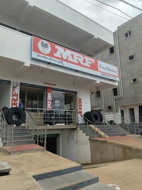 Venkata Sai tyres MRF exclusive showroom
